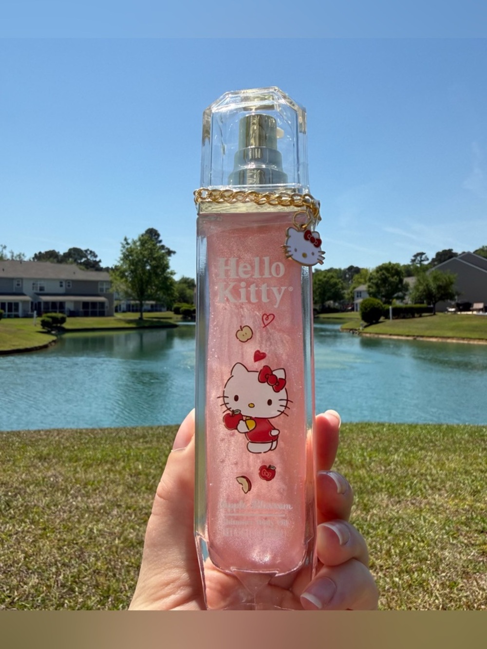 Hello Kitty Shimmer Body Oil Pink Sanrio Kawaii Coquette Glow Oil New